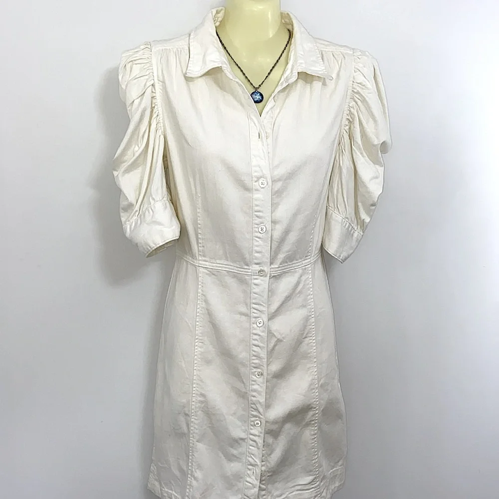 Frame Dress White Mini Cotton Nwot  SP - Picture 5 of 7